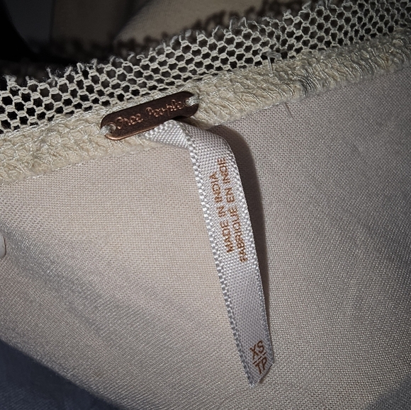 Free People Dress Ivory Beige Mini Bodycon Dress - Picture 6 of 7